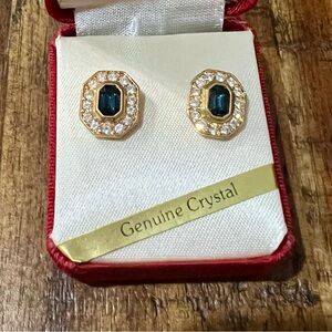 Gold-tone Crystal Earrings